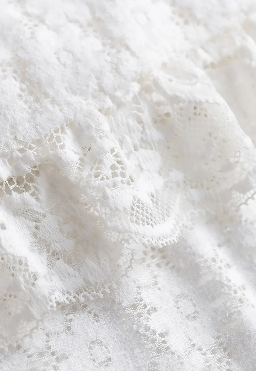 Tiered Lace Midi Skirt