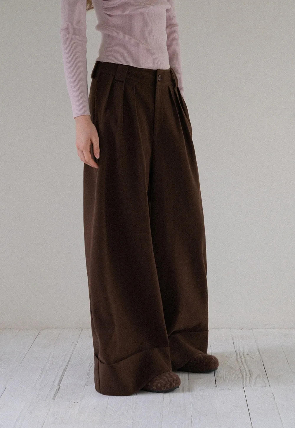 Women High Waist Wide Leg Pants