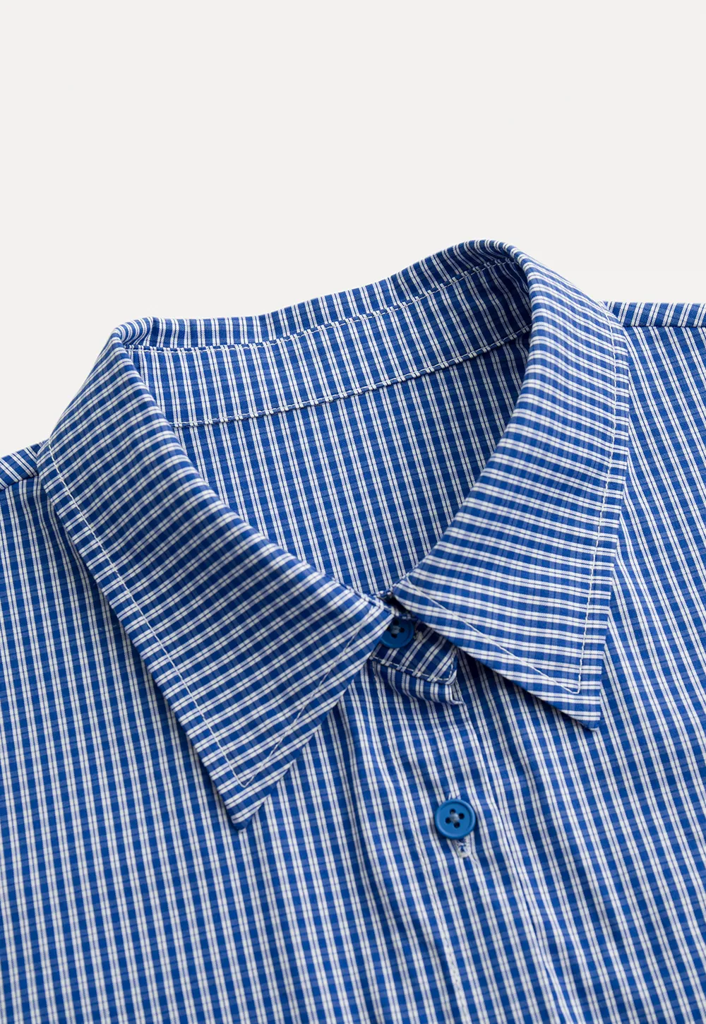 Blue Check Button Up Shirt