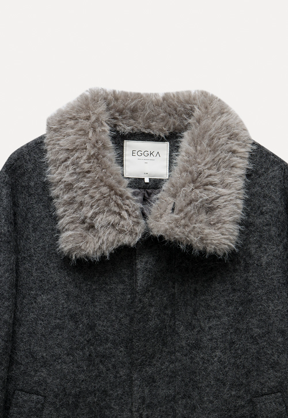 Women Cozy Faux Fur Lapel Wool Coat