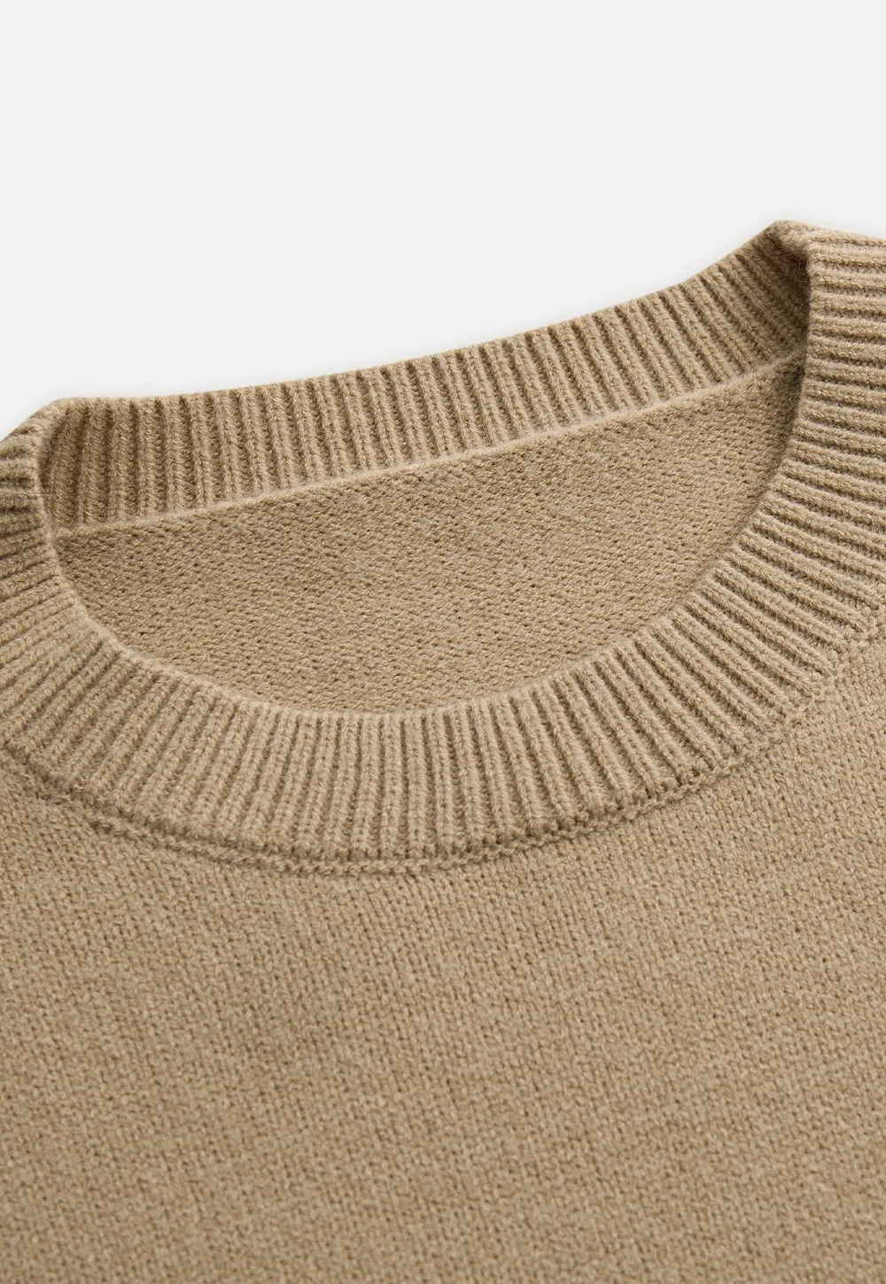 Women Faux Layered Sweater with Scarf Collar