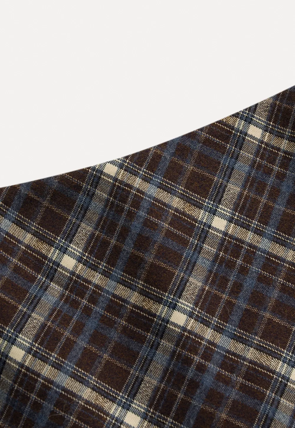 Women Vintage Check Short Skirt