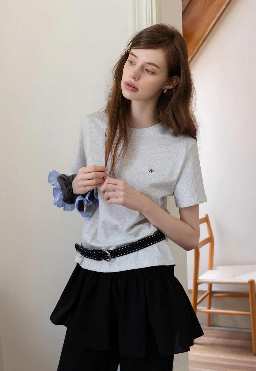 Basic Embroidered Logo Tee
