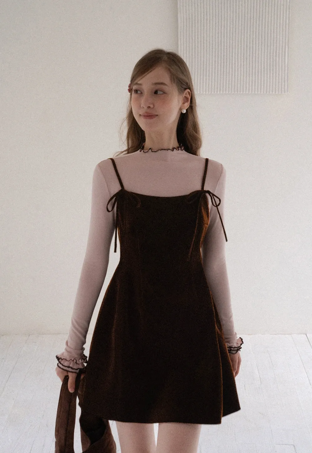 Vintage Style Velvet Sleeveless Dress