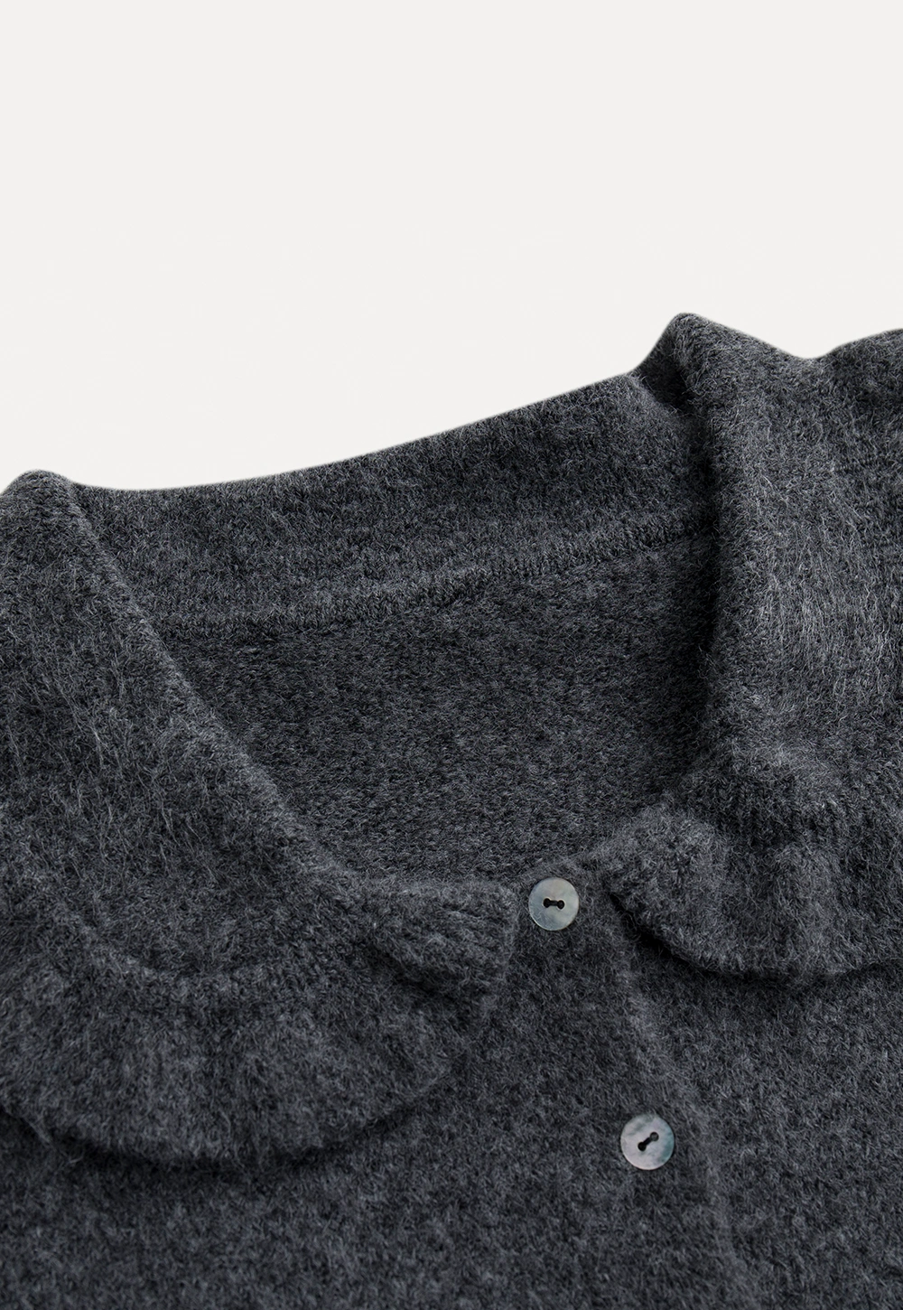 Vintage Ruffle Trim Short Knit Cardigan