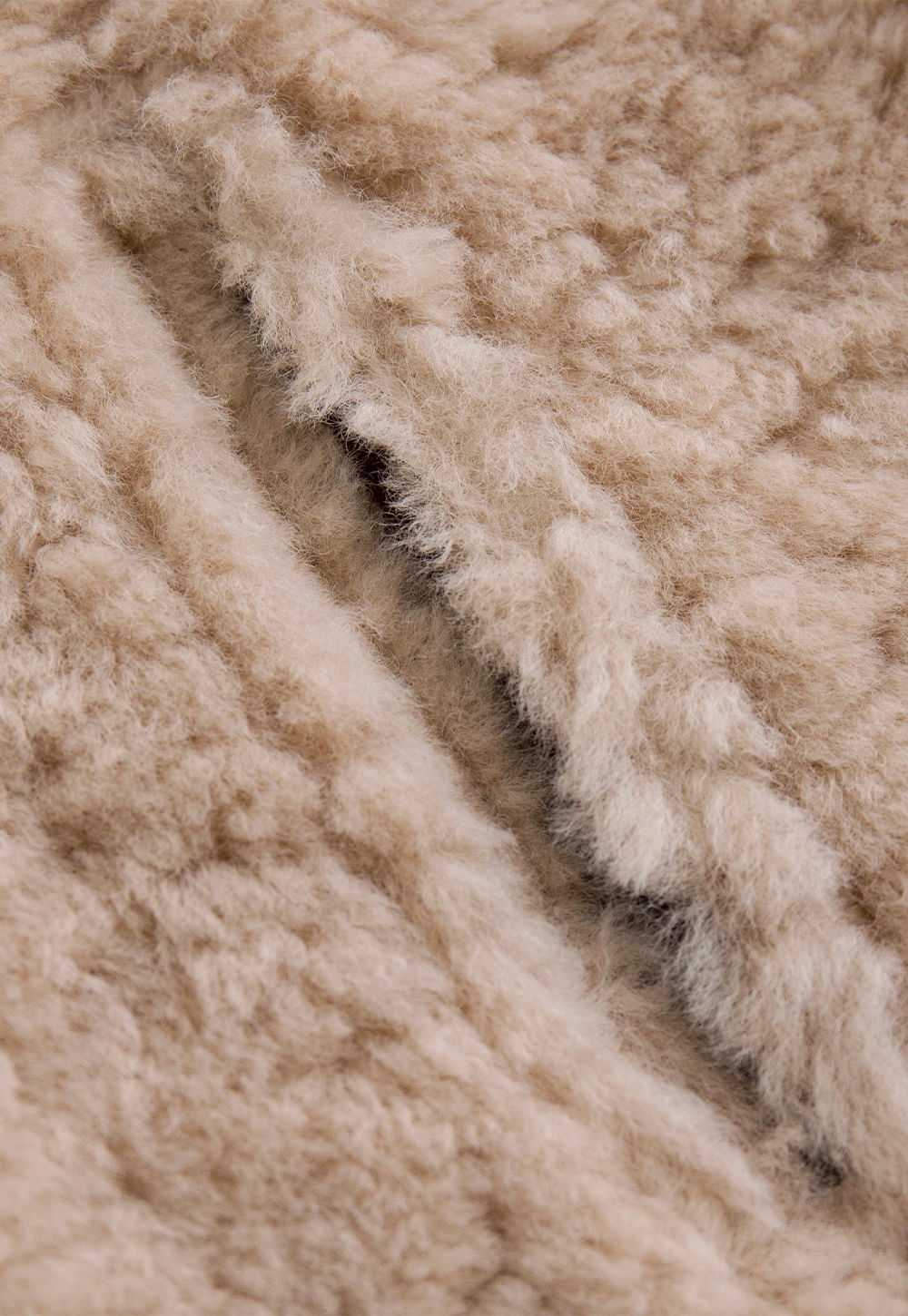 Dual-Wear Suede Patchwork Coat with Soft Teddy Fleece Lining