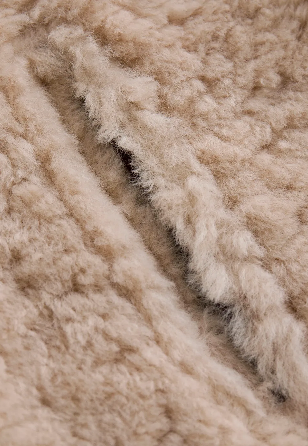 Dual-Wear Suede Patchwork Coat with Soft Teddy Fleece Lining