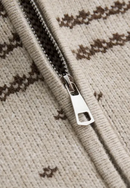 Vintage Knit Hooded Cardigan Women Faux Fur Coat