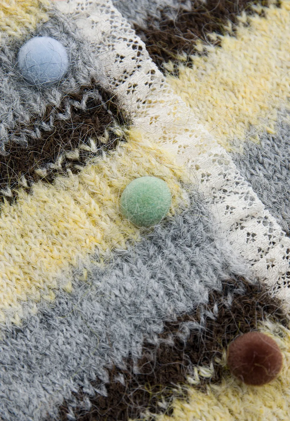 Vintage Striped Knit Cardigan for Women Casual