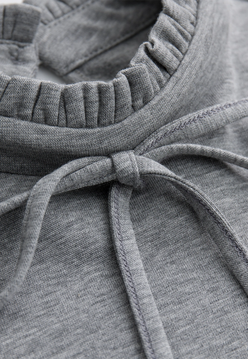 Ruffle Mock Neck Knit Top for Women Winter