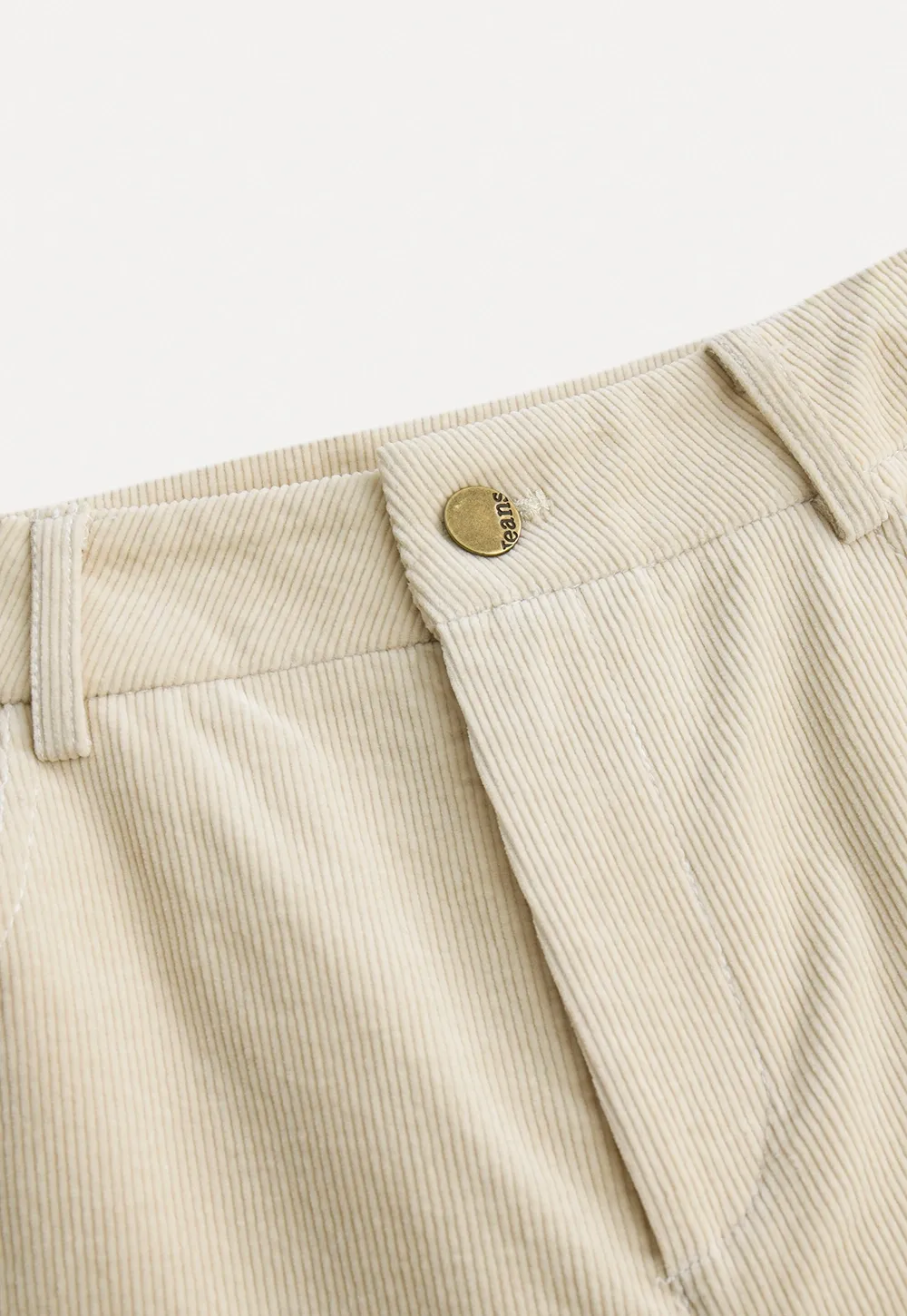 Women High Waist Corduroy Pants Wide Leg Casual