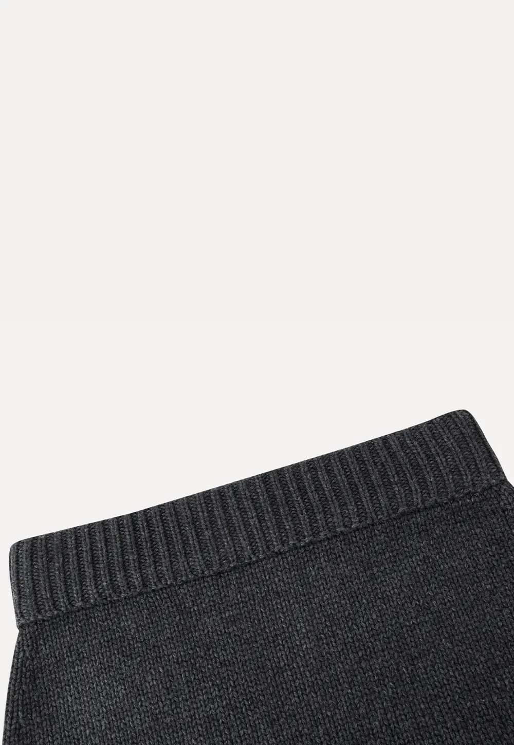 Ribbed Knit Mini Skirt