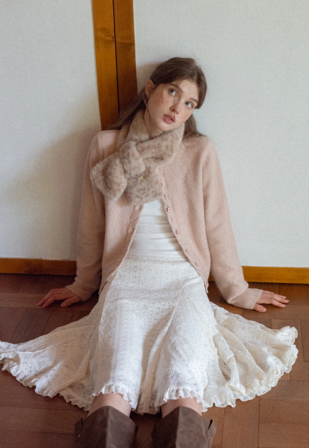 Chic Knit Cardigan with Cable Detail and Buttons