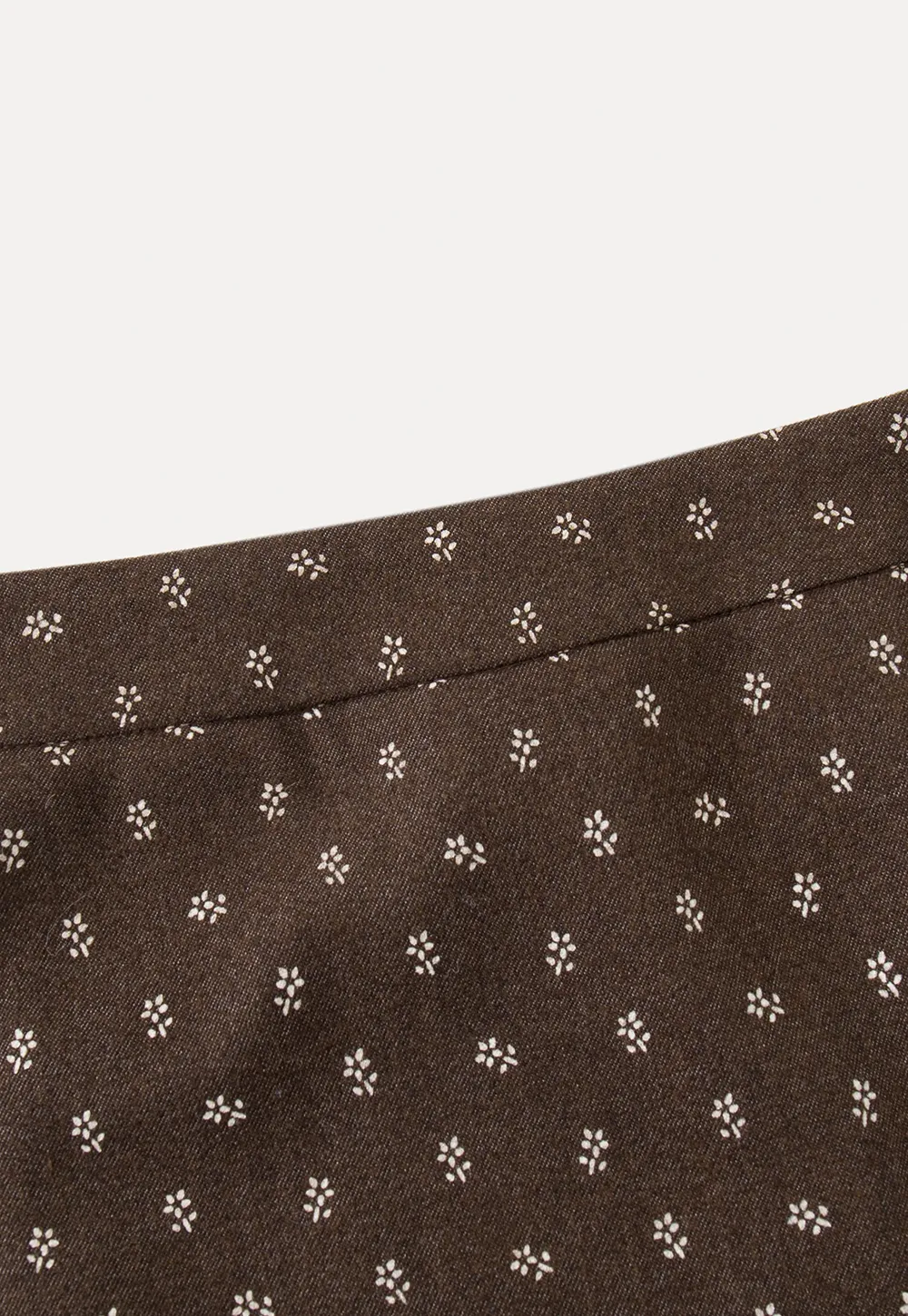 Floral Jacquard Mini Skirt