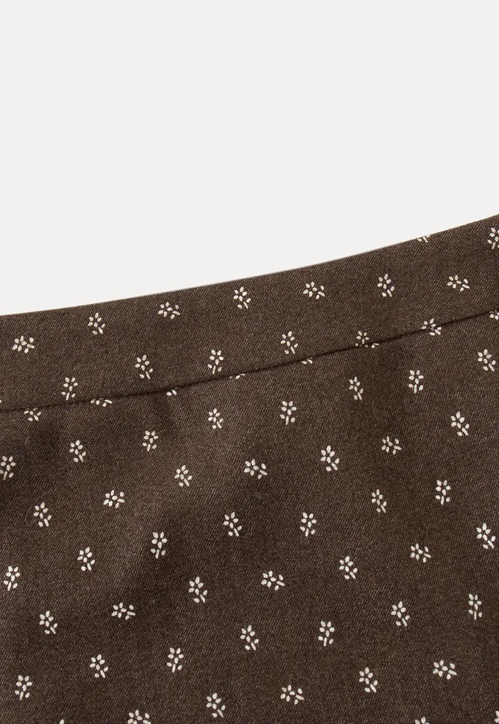 Floral Jacquard Mini Skirt