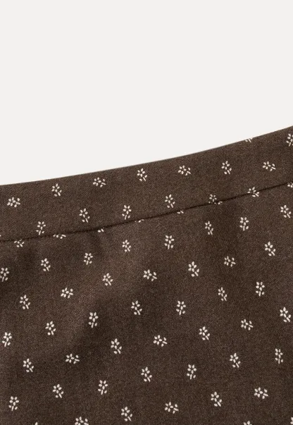 Floral Jacquard Mini Skirt