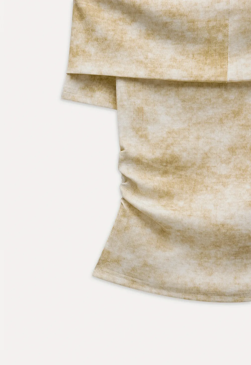 Women’s Off-Shoulder Top with Textured Print