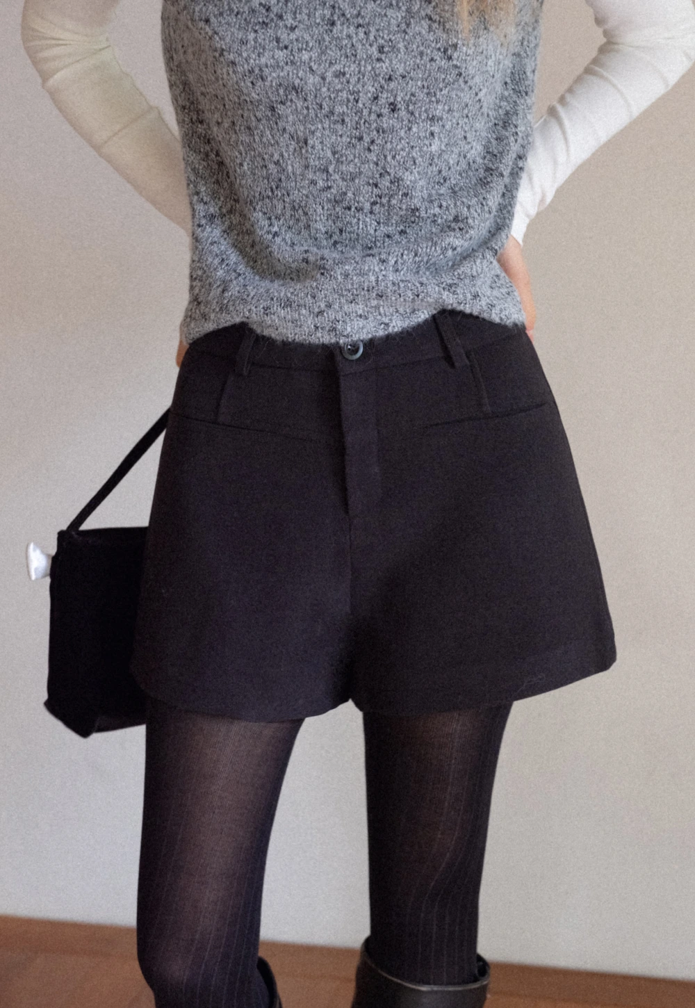 Womens High Waist Shorts with Belt