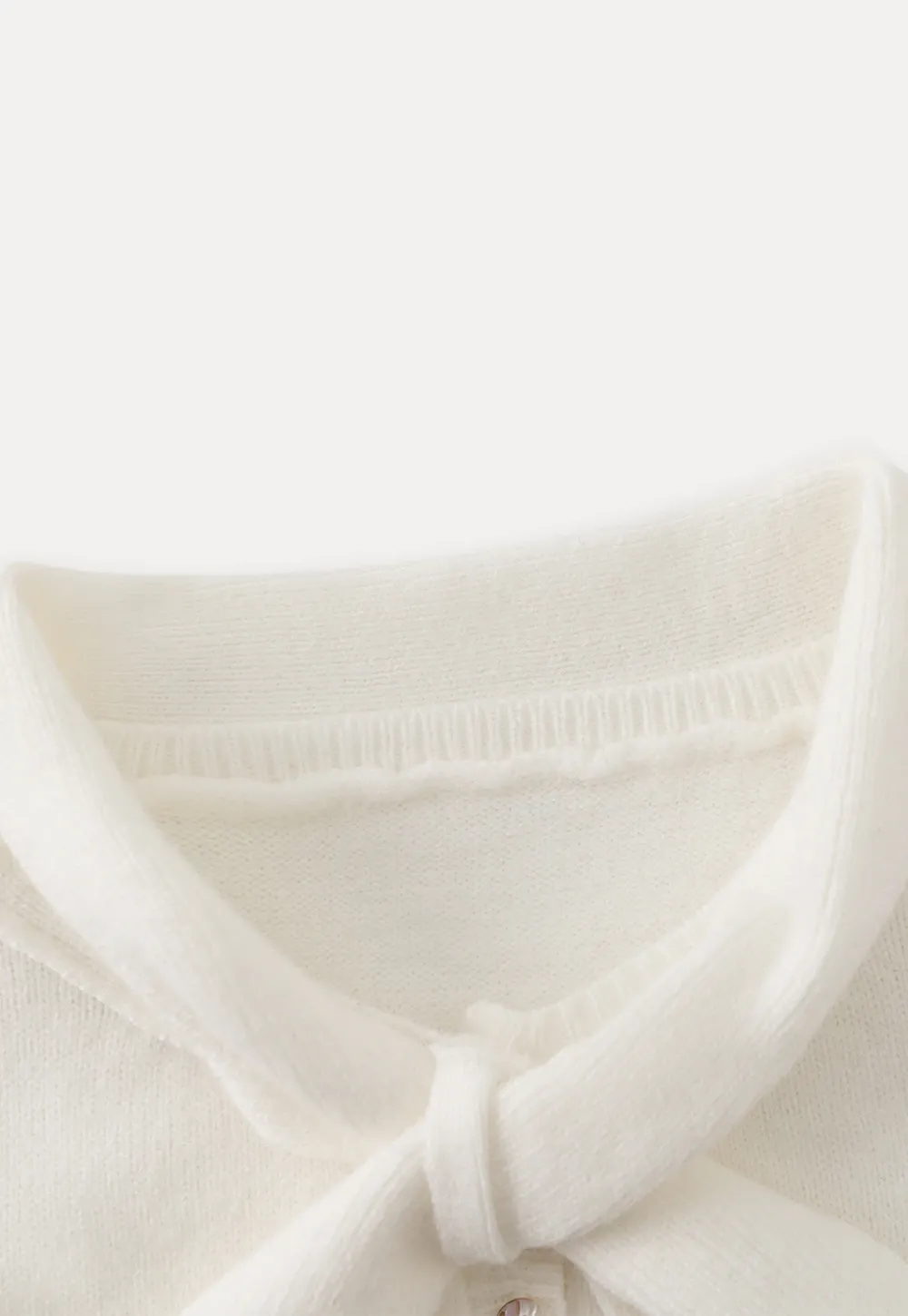 Womens Knit Sweater with Tie Neck