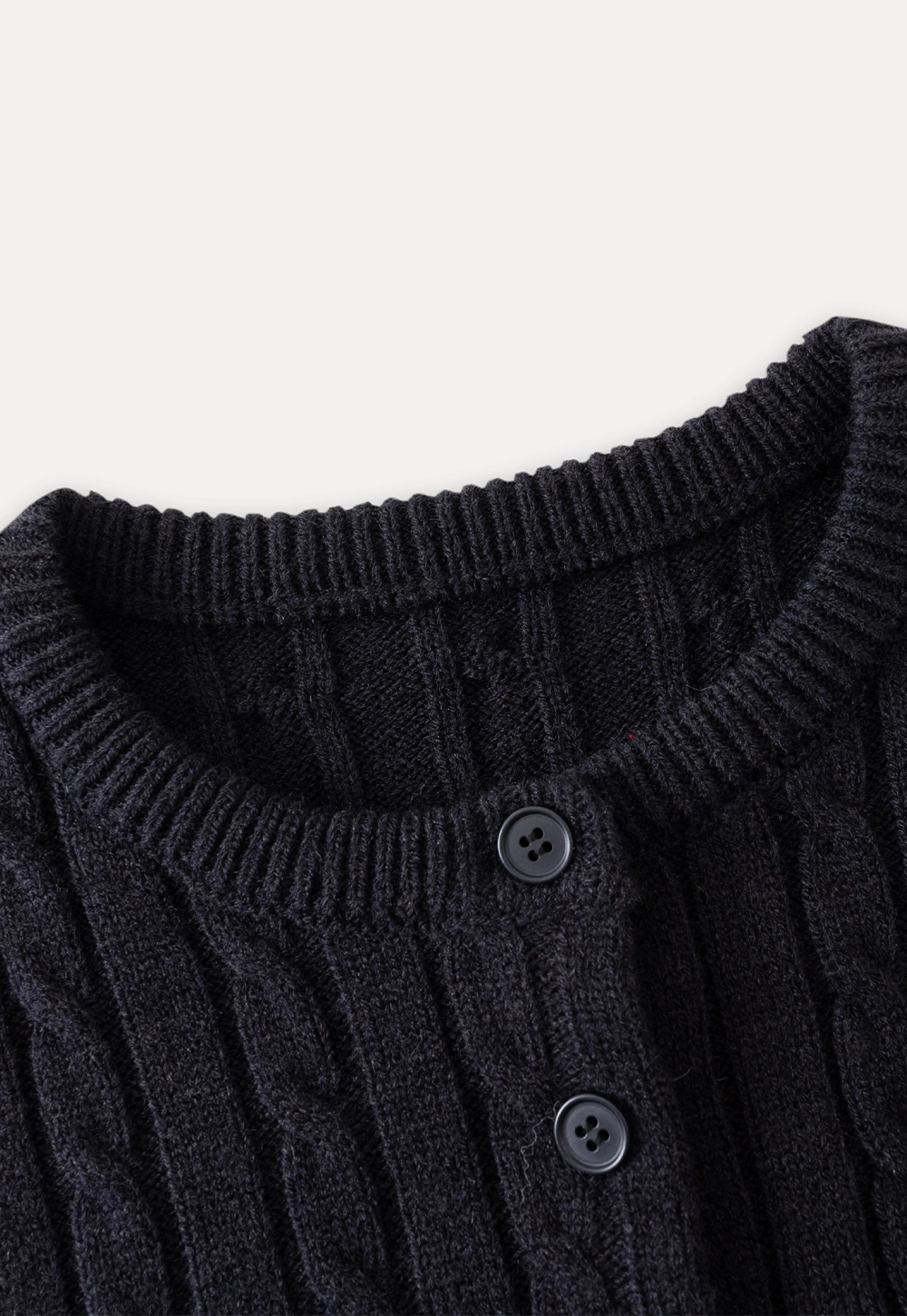 Cozy Button-Up Cable Knit Cardigan