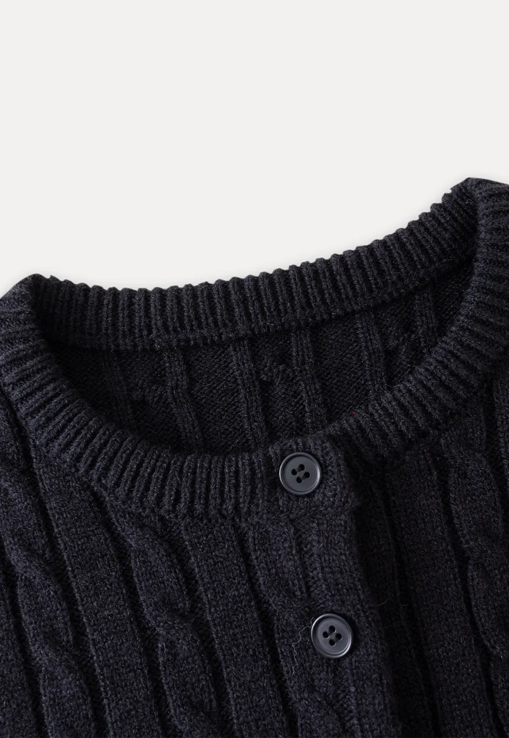 Cozy Button-Up Cable Knit Cardigan