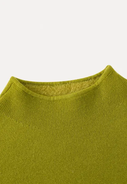 Women Soft Long Sleeve Crew Neck Sweater