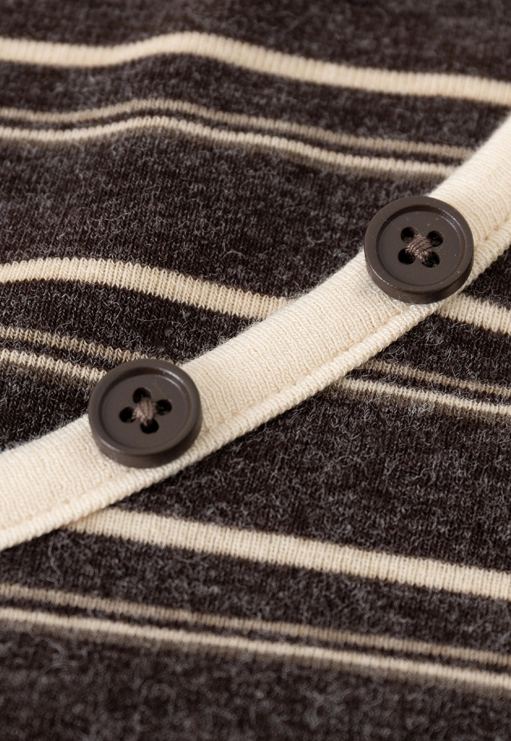 Women Striped Long Sleeve V-Neck Top