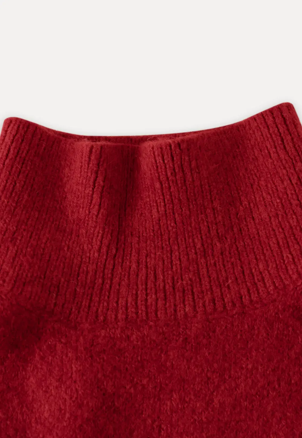 Cut-Out Layered Turtleneck Sweater