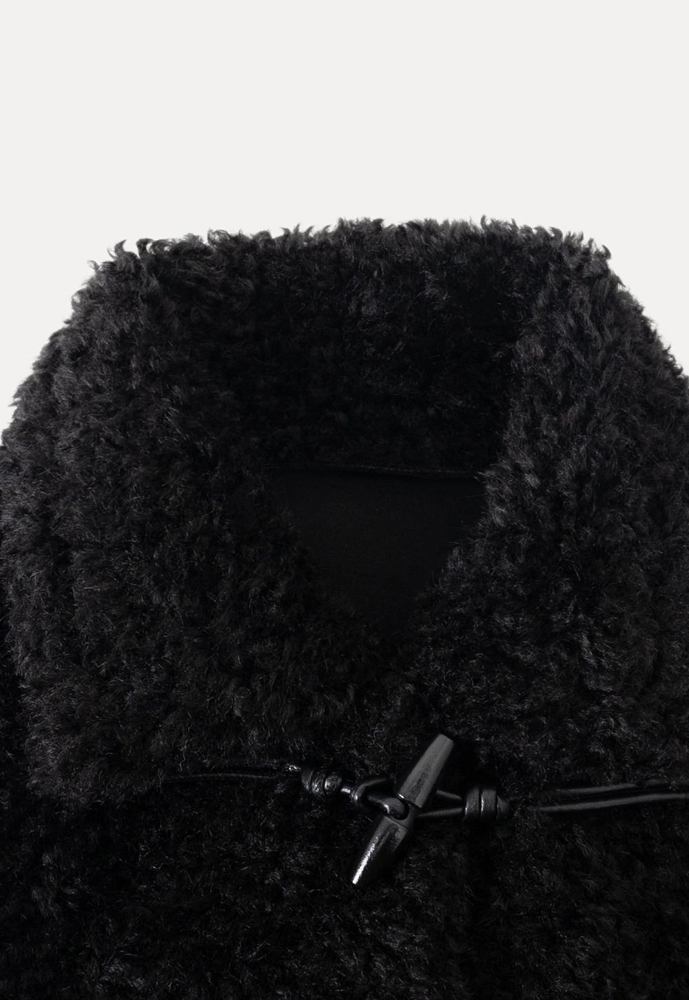 Women Fuzzy Toggle Coat Warm Winter Outerwear