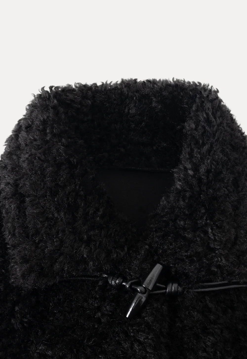 Women Fuzzy Toggle Coat Warm Winter Outerwear