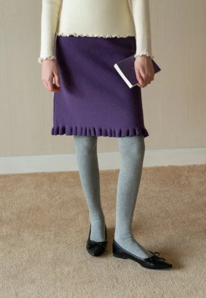 Elegant A-Line Knitted Skirt