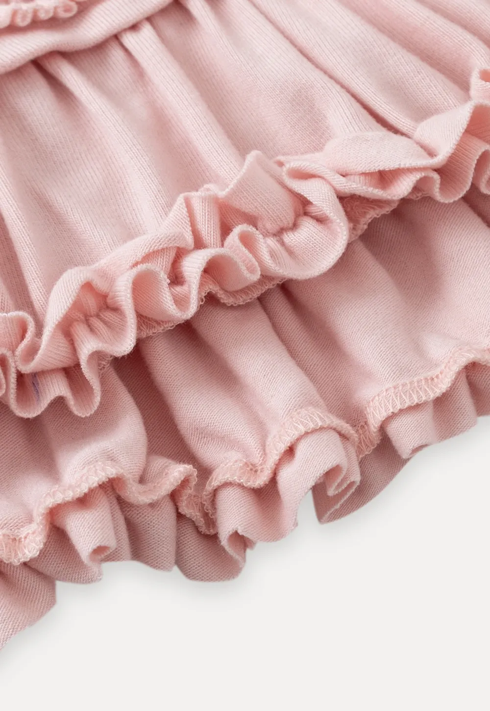 Ruffled Hem Long-Sleeve Tee