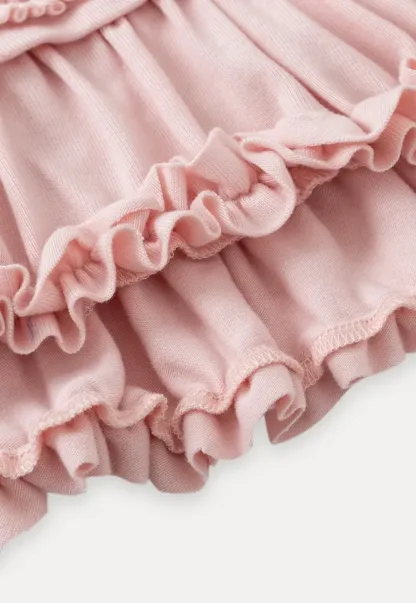 Ruffled Hem Long-Sleeve Tee