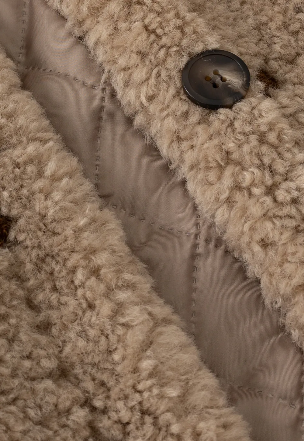 Polka Dot Teddy Fleece Hooded Coat