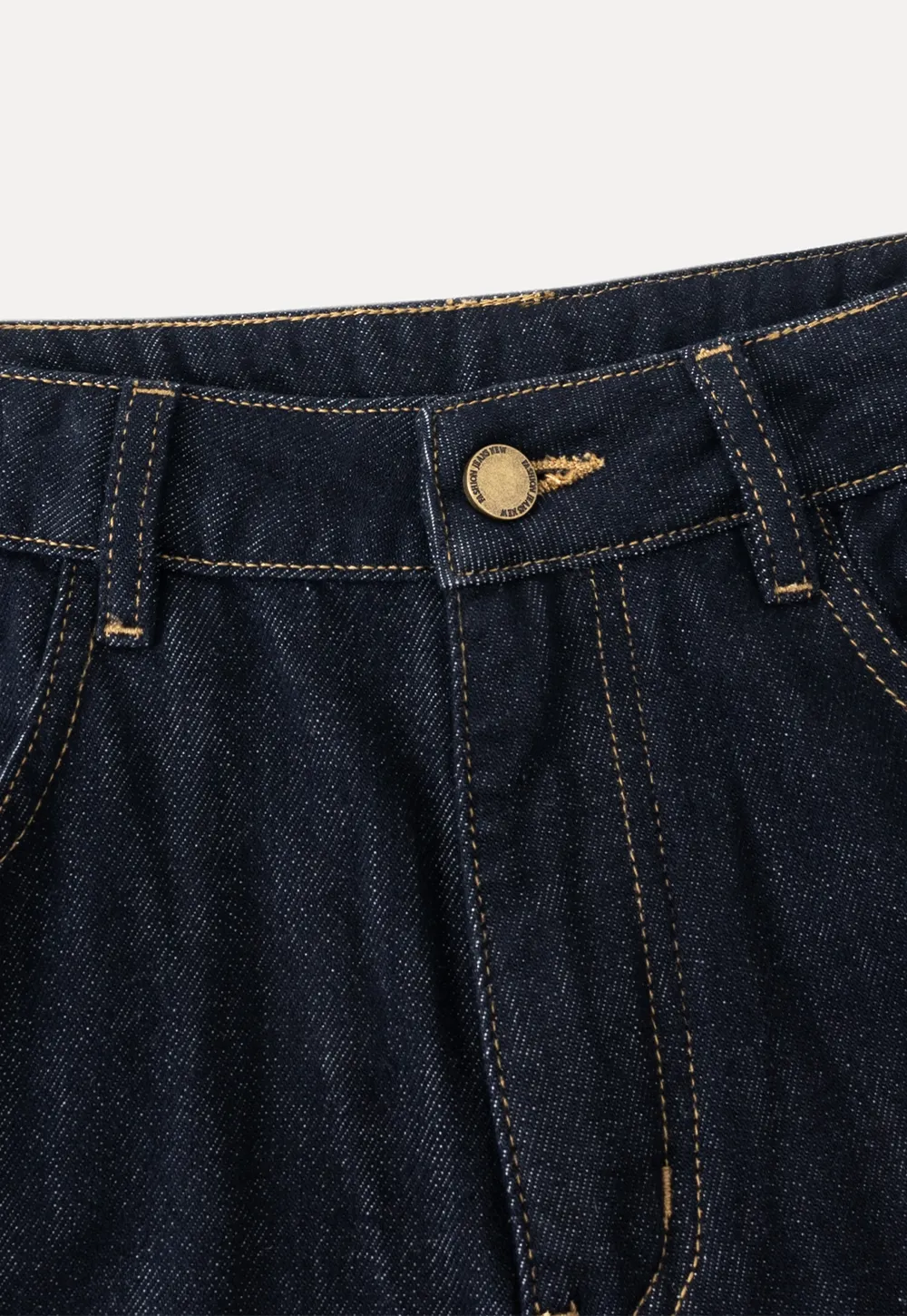 Wide-Leg Dark Wash Jeans