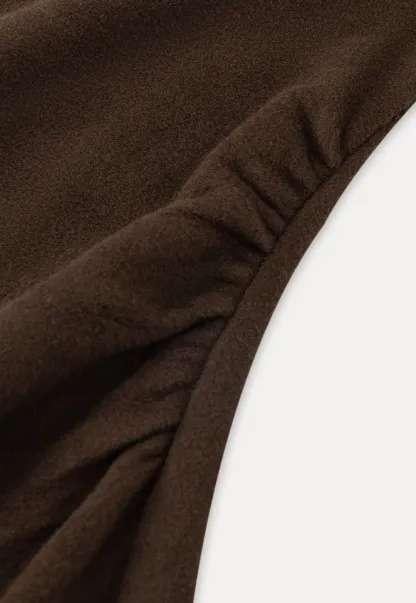 Women Elegant Cowl Neck Dress and Lace Camisole