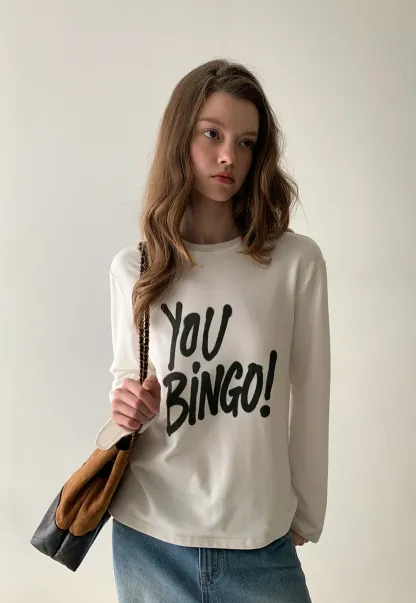 Women Statement Long Sleeve Tee
