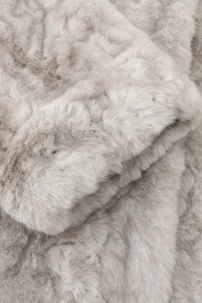 Chic Faux Fur Leather Jacket