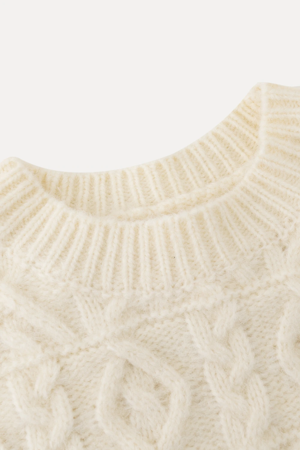 Cable Knit Diamond Pattern Sweater