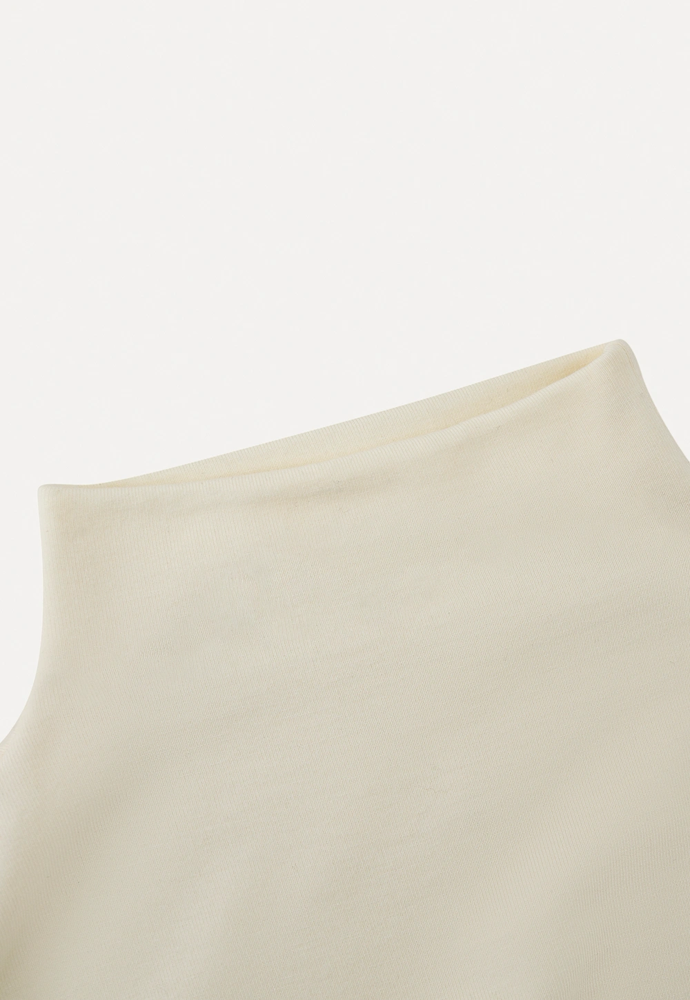 Soft Turtleneck Top with Ruffled Sleeve Cuffs