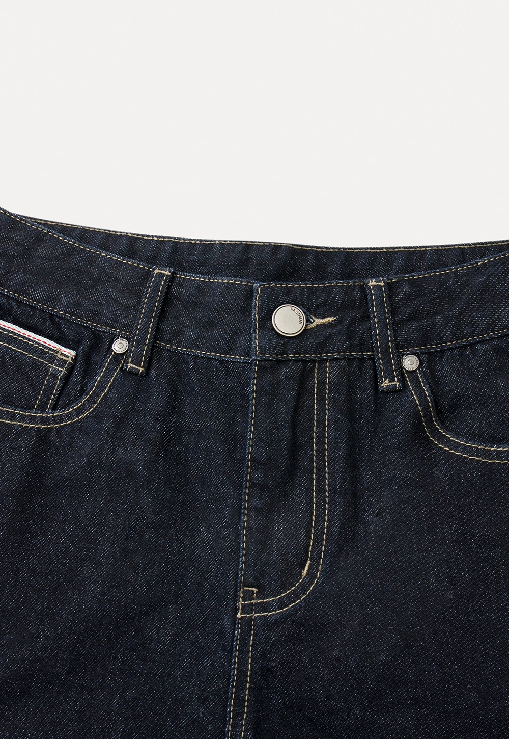 Women Classic High Rise Denim Wide Leg Pants