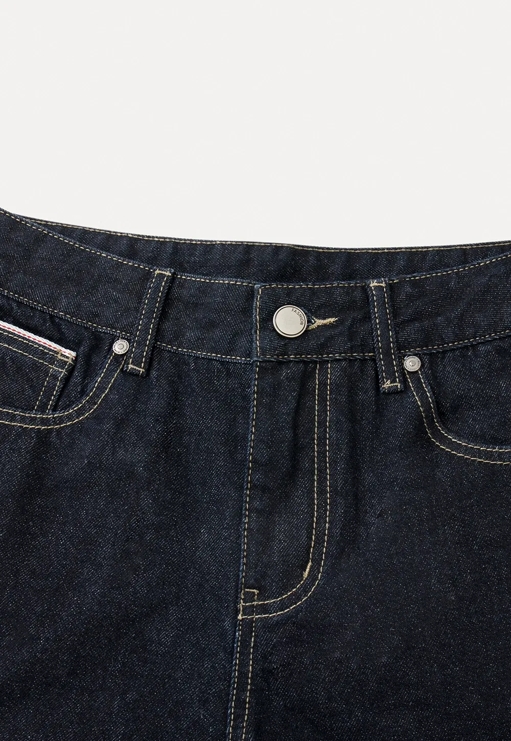 Women Classic High Rise Denim Wide Leg Pants