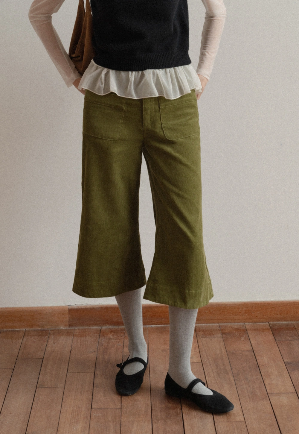 Women Corduroy Wide Leg Pants