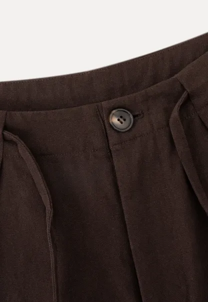 Women Pleated Wide-Leg Trousers