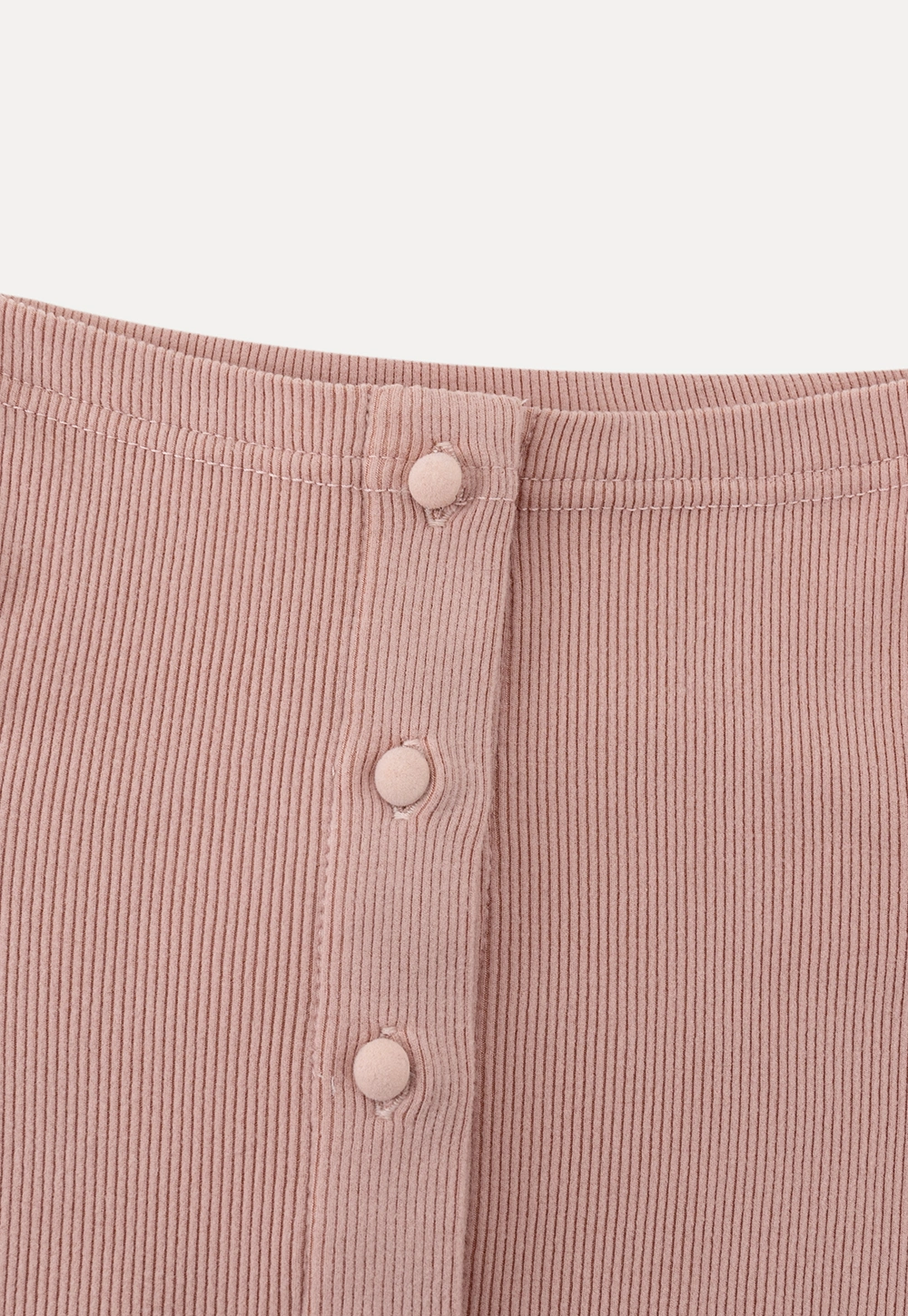Elegant Ribbed Top with Button Detailing
