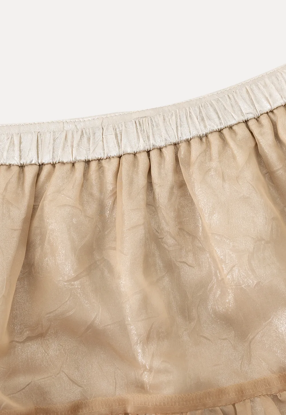 Bubble Hem Organza Skirt