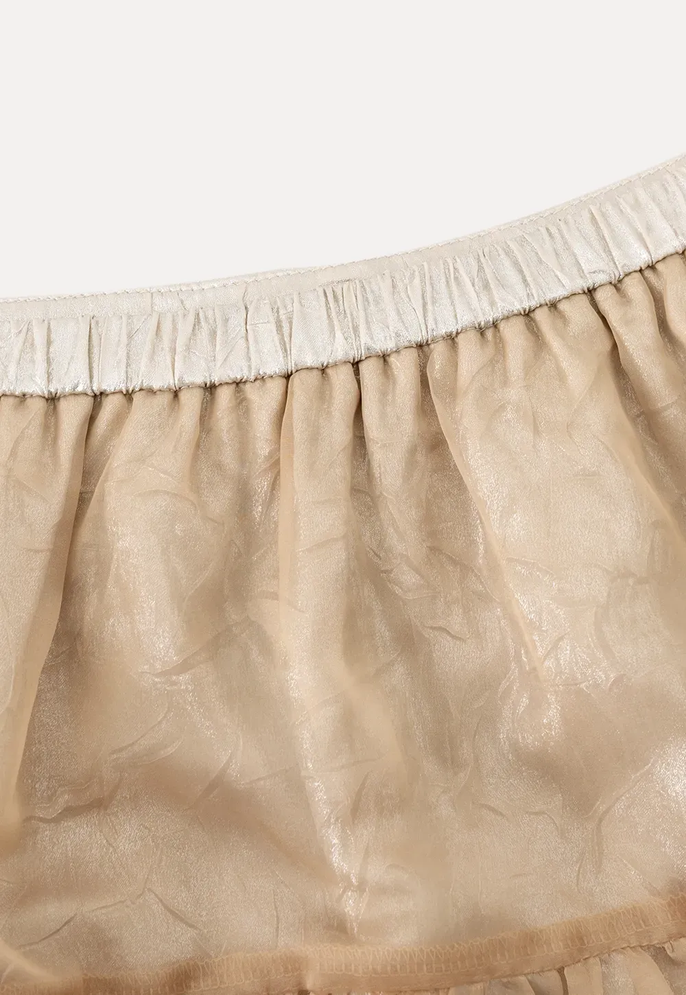Bubble Hem Organza Skirt