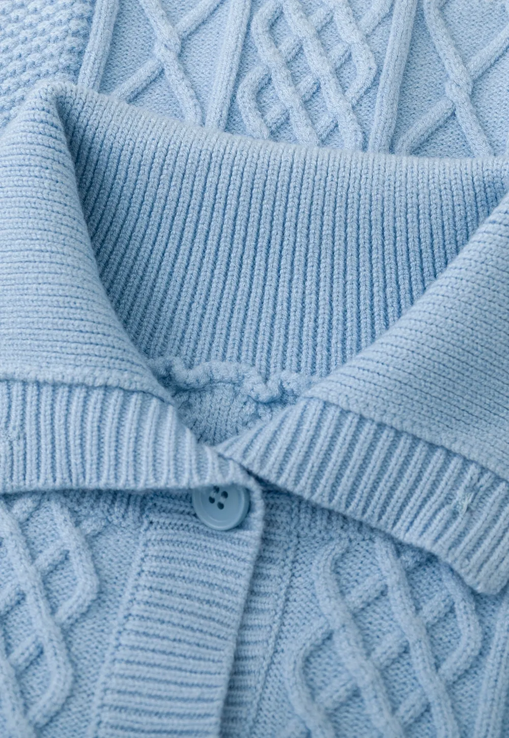 Cable Knit Cropped Cardigan