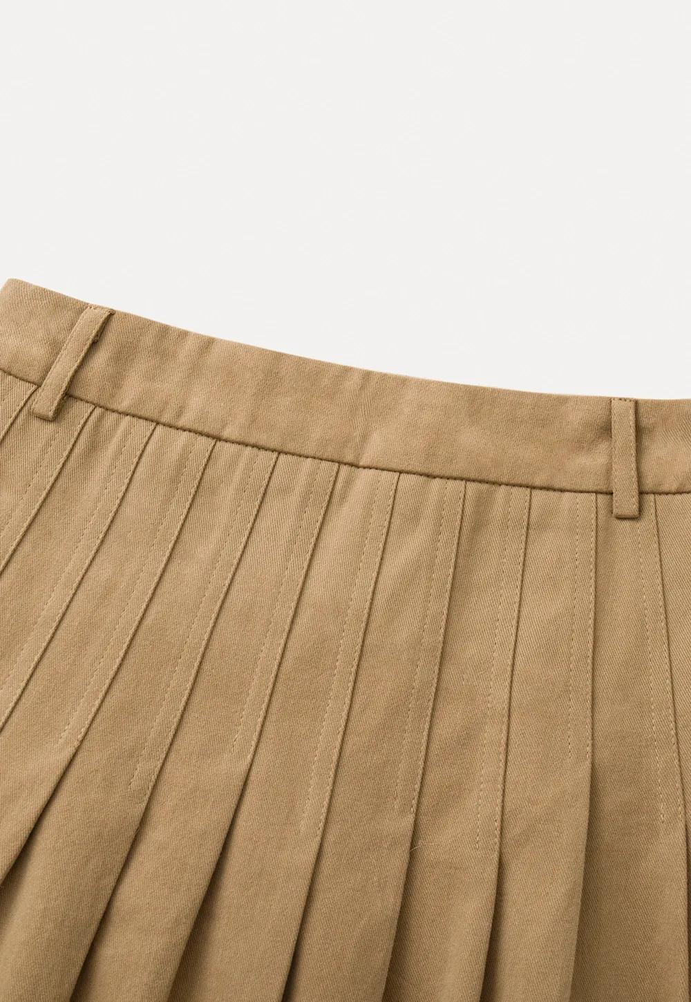 Elegant High-Waisted Pleated Skirt