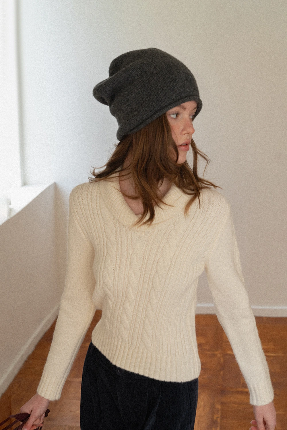 Cozy Ribbed Cable Knit Sweater
